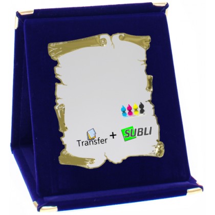 cod. 19.17.21B - Set targa e astuccio cm 21x26 Made in Italy