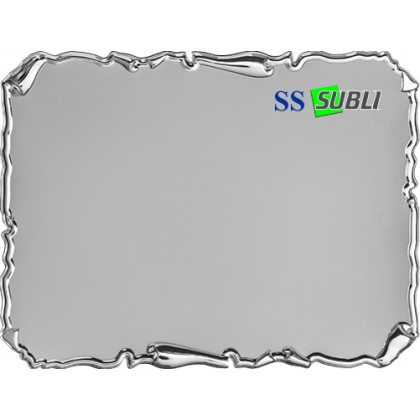 cod. 19.18.16SS.10 - Conf. 10 Targhe alluminio cm 16x12 Made in Italy