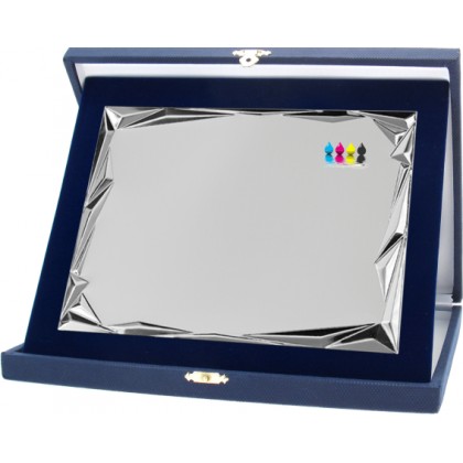 cod. 19.76.23 - Set targa e astuccio cm 23x19 Made in Italy