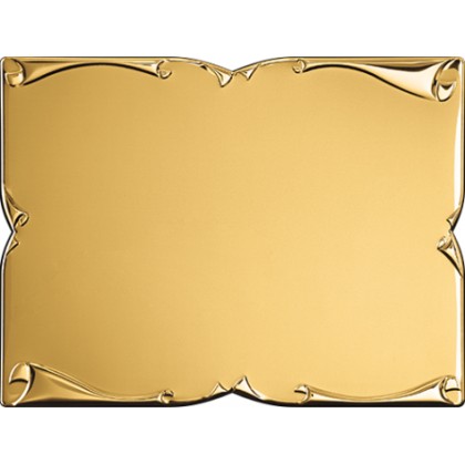 cod. 19.79.23G - Targa alluminio cm 23x18 Made in Italy