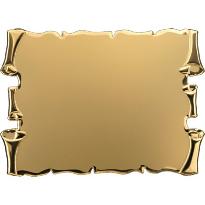 cod. 19.81.23G - Targa alluminio cm 23x18 Made in Italy