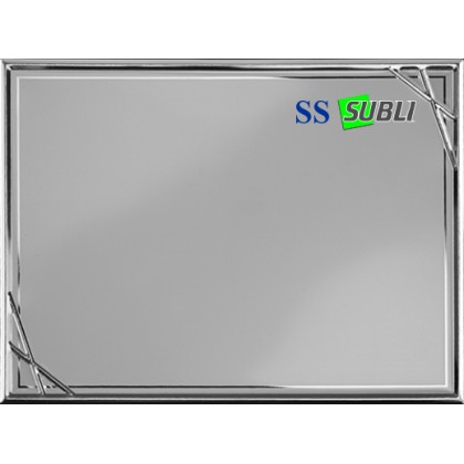 cod. 19.83.20SS - Targa alluminio cm 20x15 Made in Italy