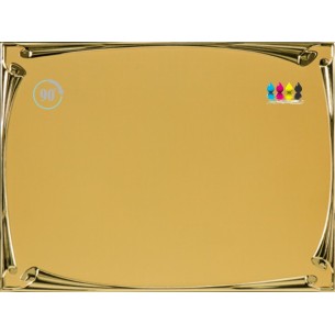 cod. 19.84.16G - Targa alluminio cm 16x12 Made in Italy