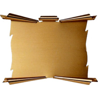 cod. 20.01.20 - Targa ottone 24K 20x15 Made in Italy