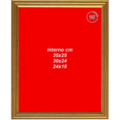 cod. 21.07.33 - Cornice legno cm 33x27 Made in Italy