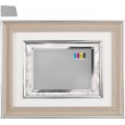 cod. 21.12.35 - Set targa e cornice cm 37x32x2 Made in Italy