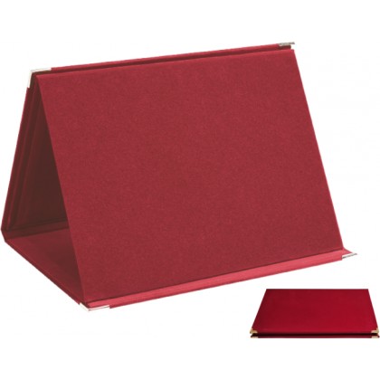 cod. 21.18.18R - Astuccio cartella vell. rosso 18x14 Made in Italy