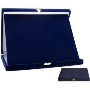 cod. 21.21.19.10 - Conf. 10 astucci vell. blu 19X16 Made in Italy