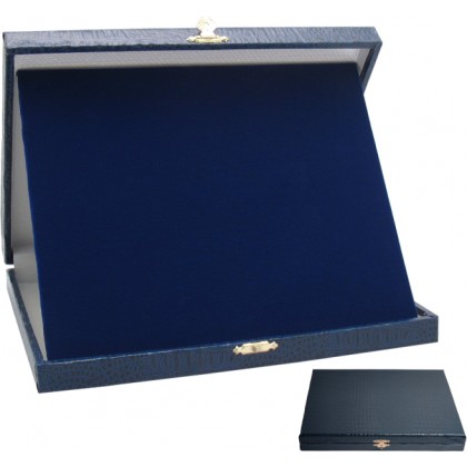 cod. 21.24.16B - Astuccio cart. blu cm 16x13 Made in Italy