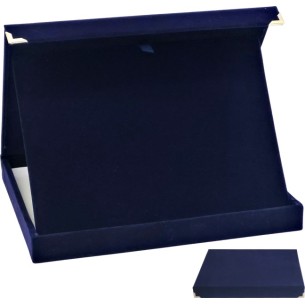 cod. 21.26.31B.10 - Conf. 10 astuccio velluto blu 31x25 Made in Italy