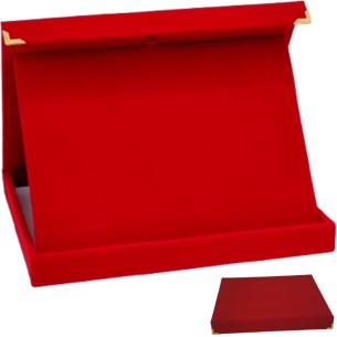 cod. 21.26.31R.10 - Conf. 10 astuccio vell. rosso 31x25 Made in Italy
