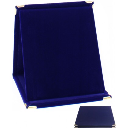 cod. 21.32.13.10 - Conf. 10 astucci cartella vell. blu 13x18 Made in Italy