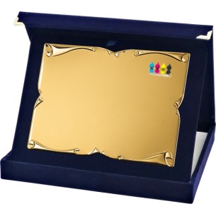cod. 21.47.31 - Set targa e astuccio cm 31x25 Made in Italy
