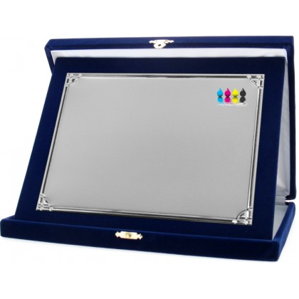 cod. 21.50.23.10 - Conf. 10 astucci cm 23x19 e targa Made in Italy