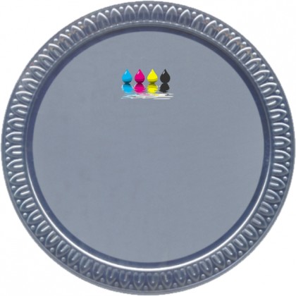 cod. 22.02.9SS - Piatto alluminio cm 9 Made in Italy