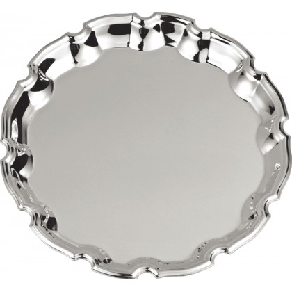 cod. 22.15.30 - Piatto argentato cm 30