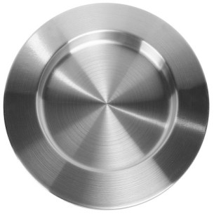 cod. 22.19.23S - Piatto argentato cm 23