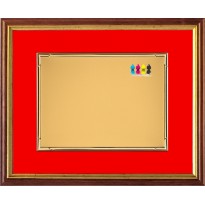 cod. 22.25.38 - Set targa e cornice cm 38x30 Made in Italy