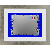 cod. 22.28.39 - Set targa e cornice cm 39x29 Made in Italy