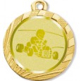 cod. 23.00.32.B - Conf. 100 medaglie mm 32 go kart