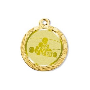 cod. 23.00.32.BQ - Medaglia mm 32 quantità ric. go kart