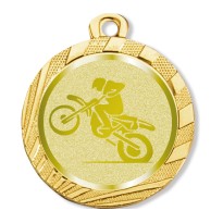 cod. 23.00.32.I - Conf. 100 medaglie mm 32 motocross
