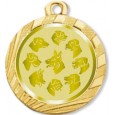 cod. 23.00.32.Z - Conf. 100 medaglie mm 32 cane
