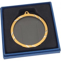 Medaglia in cristallo cm 7,5x1+box