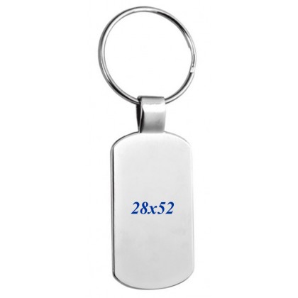 cod. 23.088Q - Portachiavi acciaio int. 28x52 no box