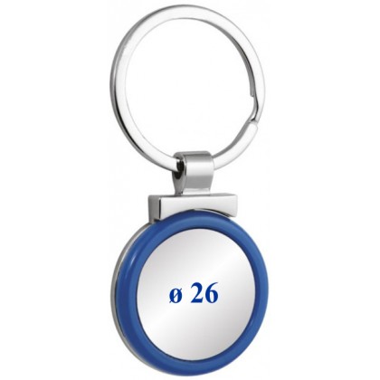 cod. 23.147 - Portachiavi acciaio int. mm 26+box f5