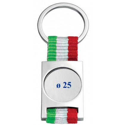 cod. 23.099T.6 - Portachiavi acciaio int. mm 25+box m6