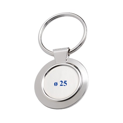 cod. 23.104.6 - Portachiavi acciaio int. mm 25+box m6