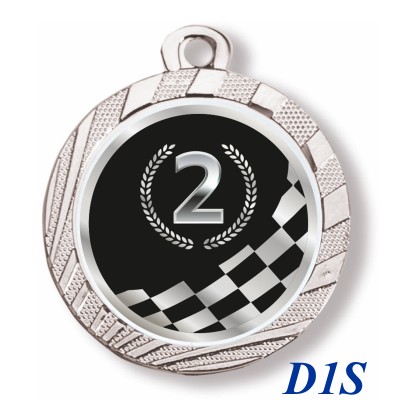 cod. 23.280.32.D1S - Conf. 100 medaglie mm 32 racing n. 2