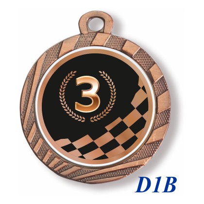 cod. 23.280.32.D1B - Conf. 100 medaglie mm 32 racing n. 3