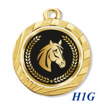 cod. 23.280.32.H1G - Conf. 100 medaglie mm 32 cavallo