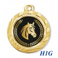 cod. 23.280.32.H1G - Conf. 100 medaglie mm 32 cavallo