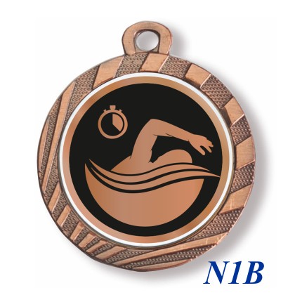 cod. 23.280.32.N1B - Conf. 100 medaglie mm 32 nuoto