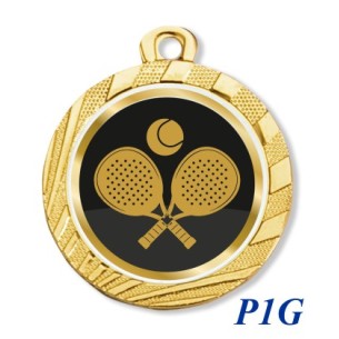 cod. 23.280.32.P1G - Conf. 100 medaglie mm 32 padel