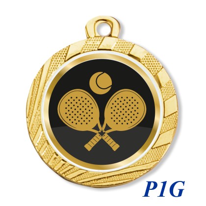 cod. 23.280.32.P1G - Conf. 100 medaglie mm 32 padel