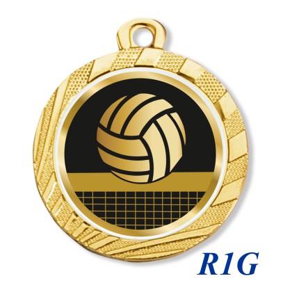 cod. 23.280.32.R1G - Conf. 100 medaglie mm 32 pallavolo