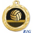 cod. 23.280.32.R1G - Conf. 100 medaglie mm 32 pallavolo