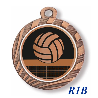 cod. 23.280.32.R1B - Conf. 100 medaglie mm 32 pallavolo