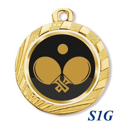 cod. 23.280.32.S1G - Conf. 100 medaglie mm 32 ping pong