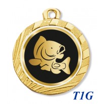 cod. 23.280.32.T1G - Conf. 100 medaglie mm 32 pesca