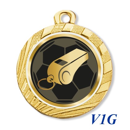cod. 23.280.32.V1G - Conf. 100 medaglie mm 32 arbitro