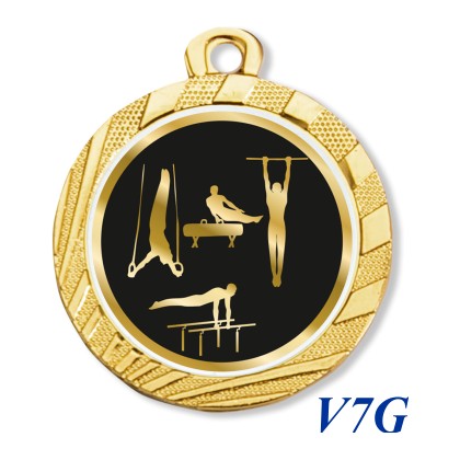 cod. 23.280.32.V7G - Conf. 100 medaglie mm 32 palestra 1