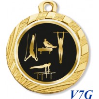 cod. 23.280.32.V7G - Conf. 100 medaglie mm 32 palestra 1