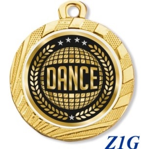 cod. 23.280.32.Z1G - Conf. 100 medaglie mm 32 dance