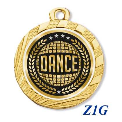 cod. 23.280.32.Z1G - Conf. 100 medaglie mm 32 dance
