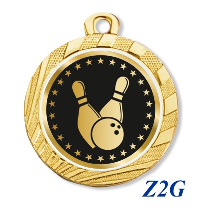 cod. 23.280.32.Z2G - Conf. 100 medaglie mm 32 bowling